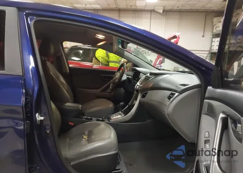 2013 Hyundai Elantra Limited z USA, uszkodzony, nr VIN 5NPDH4AE8DH232673